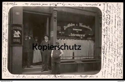 ALTE FOTO POSTKARTE HAMBURG DESTILLATION & WEINHANDLUNG ROTHESOODSTRASSE 8 SEEMANNSVERKEHR NACH SCHRÖDERSRUH HARBURG cpa