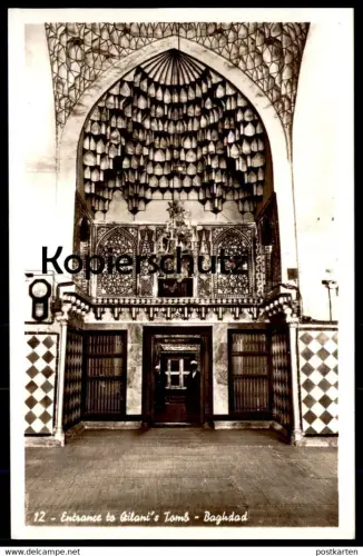 ÄLTERE POSTKARTE BAGHDAD ENTRANCE TO GILANI'S TOMB grave Bagdad Irak Iraq cpa postcard AK Ansichtskarte