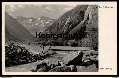ALTE POSTKARTE IM STILLUPTAL ZILLERTAL PANORAMA Tal Mayrhofen Bach Bachbett Ansichtskarte postcard AK cpa