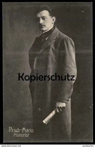 ALTE POSTKARTE MÜNSTER WESTFALEN PESCH MARIO HUMORIST VORTRAGSKÜNSTLER Schauspieler actor Humor humour cpa AK