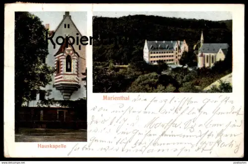 ALTE POSTKARTE MARIENTHAL HAUSKAPELLE GEISENHEIM HESSEN Koster Kapelle Rheingau Oestrich-Winkel Ansichtskarte postcard