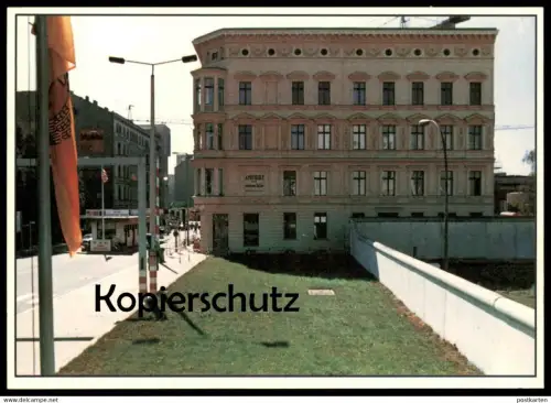 ÄLTERE POSTKARTE BERLIN BERLINER MAUER 1988 LE MUR THE WALL CHECKPOINT CHARLIE Ansichtskarte AK cpa postcard