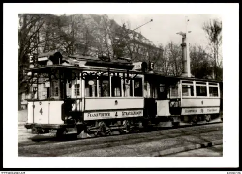 ÄLTERE POSTKARTE FRANKFURT ODER WILHEMSPLATZ ZEHMEPLATZ STRASSENBAHN TRIEBWAGEN 4 tram tramway Ansichtskarte postcard