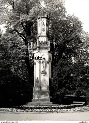 ÄLTERES GROSSES FOTO FREIBERG  ALBERTPARK DENKMAL monument Park parc 23 cm x 17 cm Bild photo