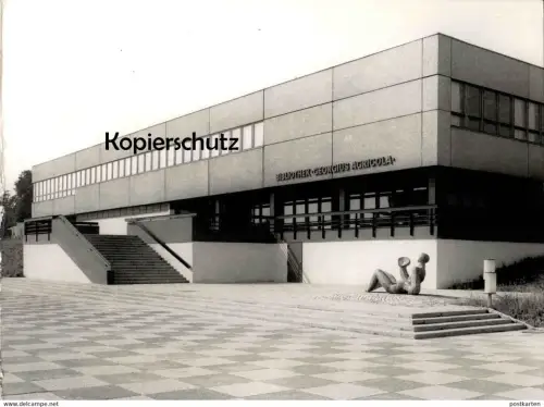 ÄLTERES GROSSES FOTO FREIBERG BIBLIOTHEK GEORGIUS AGRICOLA Archtiektur architecture library 23 cm x 17 cm Bild photo