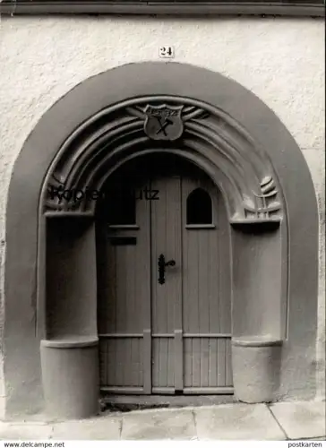 ÄLTERES GROSSES FOTO FREIBERG GOTISCHES PORTAL 1534 ST. NICOLAI GASTSTÄTTE 23 cm x 17 cm Bild photo