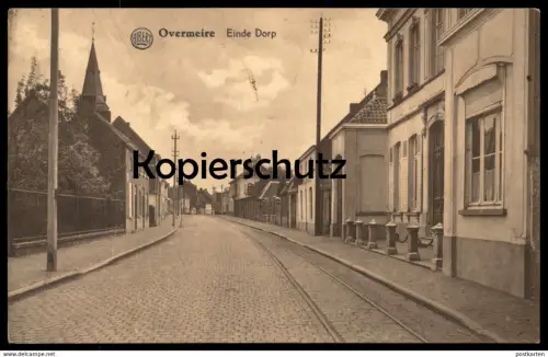 ALTE POSTKARTE OVERMEIRE EINDE DORP OVERMERE BERLARE Belgique Belgie Belgien Ansichtskarte cpa postcard AK