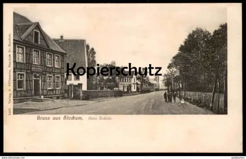 ALTE POSTKARTE GRUSS AUS STOCKUM KREIS BOCHUM GASTWIRTSCHAFT VON HERMANN STEFFEN WITTEN Ansichtskarte postcard cpa AK