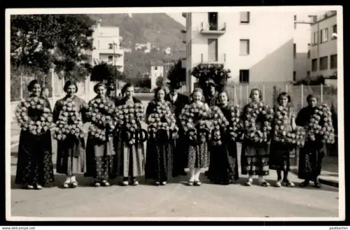 ALTE FOTO POSTKARTE CASTAGNOLA Lugano Tracht traditional costume photo AK postcard Ansichtskarte cpa
