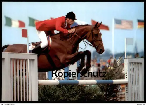 ÄLTERE POSTKARTE REITSPORT SPRINGREITEN PFERD show jumping Sport hippique Equitation horse cheval Ansichtskarte postcard