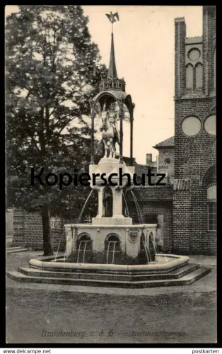 ALTE POSTKARTE BRANDENBURG AN DER HAVEL KURFÜRSTENBRUNNEN Brunnen fontaine fountain Ansichtskarte cpa postcard AK