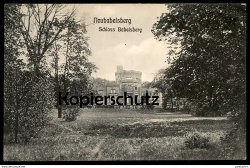 ALTE POSTKARTE NEUBABELSBERG SCHLOSS BABELSBERG Potsdam chateau castle Ansichtskarte cpa postcard AK