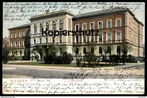 ALTE POSTKARTE GIESSEN UNIVERSITÄT AN LEHRERIN ELISABETHA GEORG DEUTSCHE SCHULE AUSTRALIA PLAIN AUSTRALIEN Donauschwaben