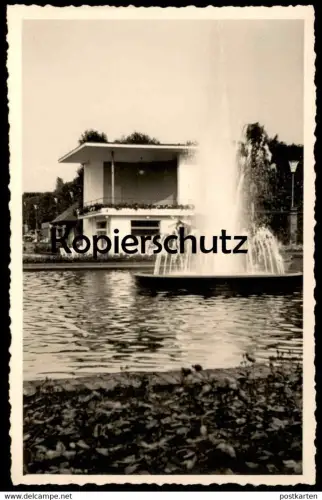 ALTE ORIGINAL PHOTO POSTKARTE ESSEN GRUGA SPRINGBRUNNEN WASSERSPIELE Foto Brunnen fontaine fountain AK postcard cpa