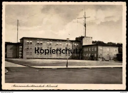 ALTE POSTKARTE MARINENNACHRICHTENSCHULE MÜRWICK MÜRWIK NACHRICHTENSCHULE Marine Flensburg postcard Ansichtskarte cpa AK