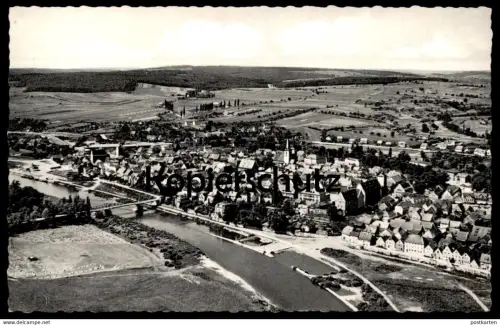ALTE POSTKARTE HASSFURT AM MAIN PANORAMA TOTALANSICHT TOTAL Ansichtskarte cpa postcard AK
