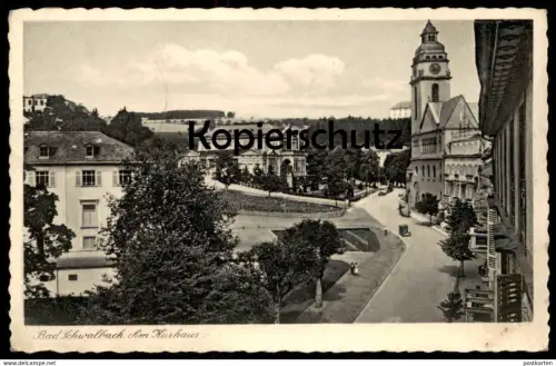 ALTE POSTKARTE BAD SCHWALBACH AM KURHAUS 1936 PANORAMA postcard Ansichtskarte AK cpa
