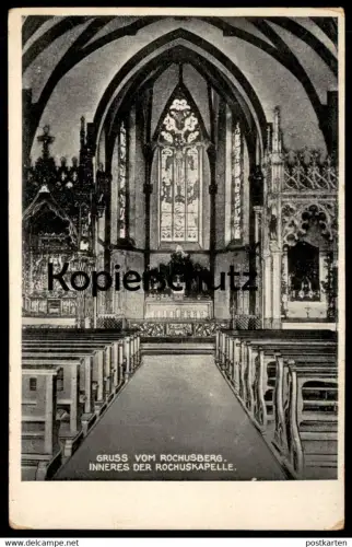 ALTE POSTKARTE GRUSS VOM ROCHUSBERG INNERES DER ROCHUSKAPELLE Bingen Kapelle postcard Ansichtskarte AK cpa