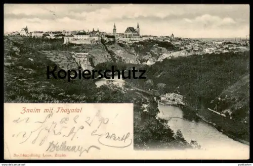 ALTE POSTKARTE ZNAIM MIT THAYATAL ZNOJMO Ceska Czech Republic Tschechische Republik postcard AK cpa Ansichtskarte