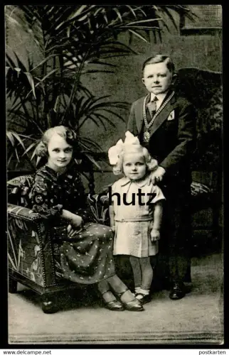 ALTE POSTKARTE SCHAEFER'S MÄRCHENSTADT LILLIPUT EHEPAAR MIT KIND Liliputaner lilliputian midget postcard Ansichtskarte