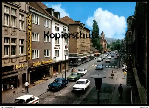 ÄLTERE POSTKARTE BERGISCH GLADBACH HAUPTSTRASSE OPEL GESCHÄFT MÜLLER WIPPERFÜRTH COMMERZBANK Ansichtskarte cpa postcard