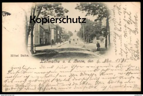 ALTE POSTKARTE LETMATHE AN DER LENNE HOTEL BOHE 1898 Iserlohn postcard cpa Ansichtskarte AK