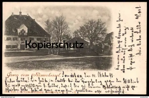 ALTE POSTKARTE GRUSS VOM RÖMERKESSEL FUCHSTAL 1898 BAYERN cpa Ansichtskarte postcard AK