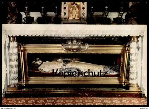 ÄLTERE POSTKARTE SARKOPHAG DES HEILIGEN VINZENZ PALLOTTI IN SAN SALVATORE IN ONDA ROM Leichnam corpse le cadavre heilig