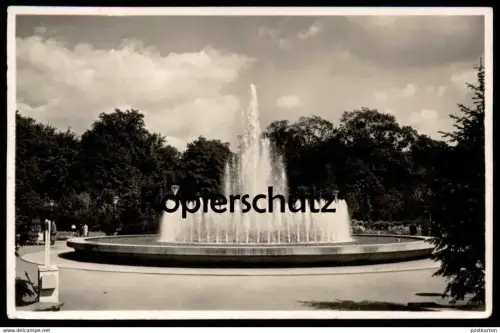 ALTE POSTKARTE DRESDNER JAHRESSCHAU 1937 GARTEN UND HEIM AN DER WASSERKUNST Dresden Ansichtskarte postcard cpa AK