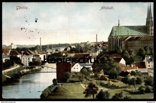 ALTE POSTKARTE GÖRLITZ ALTSTADT PANORAMA NEISSE Zgorzelec Ansichtskarte postcard cpa AK