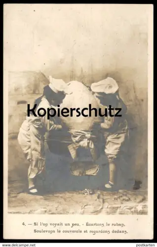 ALTE POSTKARTE OISEAU ENFANTS FOTOMONTAGE Montage photo Ei egg oeuf Kinder children AK postcard cpa Ansichtskarte