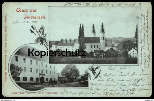 ALTE POSTKARTE GRUSS AUS FÜRSTENZELL GASTHOF VON F. WIENNINGER AK Ansichtskarte postcard cpa