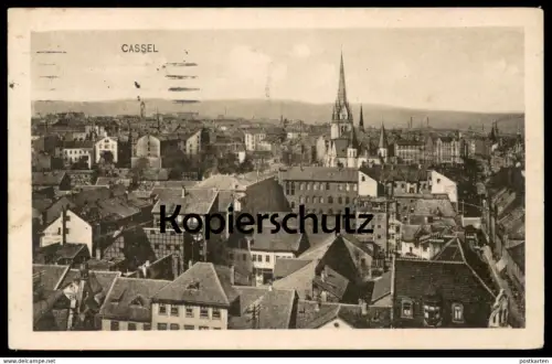 ALTE POSTKARTE CASSEL PANORAMA BLICK AUF DIE STADT GESAMTANSICHT TOTALANSICHT TOTAL Kassel AK Ansichtskarte cpa postcard