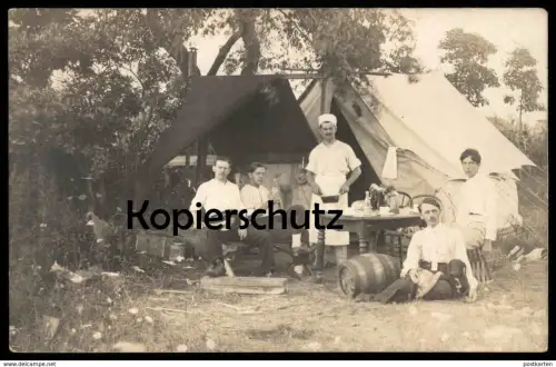 ALTE POSTKARTE ZELT KOCH PFADFINDER boy scouts scout New York Ansichtskarte AK cpa postcard