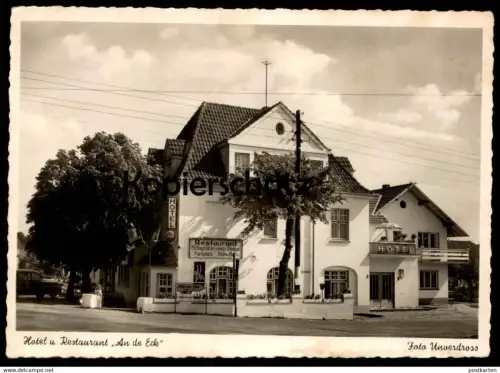 ALTE POSTKARTE HOTEL UND RESTAURANT AN DE ECK INHABER H. ULLRICH WESEL Coca-Cola Reklame Coke Ansichtskarte cpa postcard