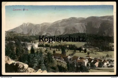 ALTE POSTKARTE LAVARONE 1171 METER PANORAMA 1914 TOTALANSICHT cpa AK postcard Ansichtskarte