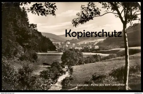 ALTE POSTKARTE LAASPHE PARTIE AUS DEM LAASPHETAL Bach Wiese cpa Ansichtskarte postcard AK