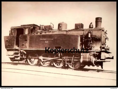 ÄLTERE REPRO POSTKARTE DAMPFLOK Dh2 BJ 1919 locomotive à vapeur steam train Hohenzollern cpa Ansichtskarte postcard AK