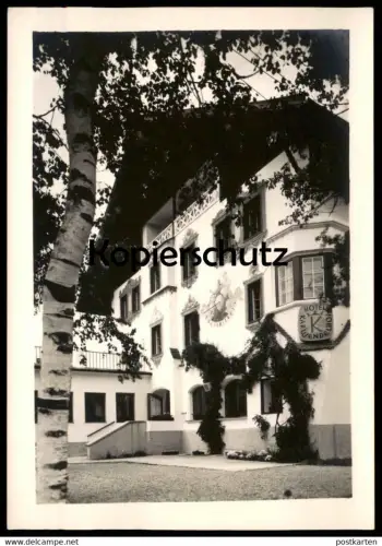 ALTE POSTKARTE HOTEL KARWENDELHOF SEEFELD TIROL SONNENUHR Sundial cadran Solaire cpa AK Ansichtskarte postcard