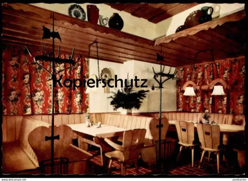 ÄLTERE POSTKARTE HOTEL RESTAURANT RITTER TETTNANG AM BODENSEE GASTSTUBE Ansichtskarte cpa AK postcard