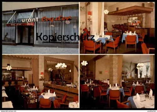 ÄLTERE POSTKARTE BERLIN FRANZÖSISCHES RESTAURANT COQ D'OR INHABER M. ZUCKER postcard cpa AK Ansichtskarte