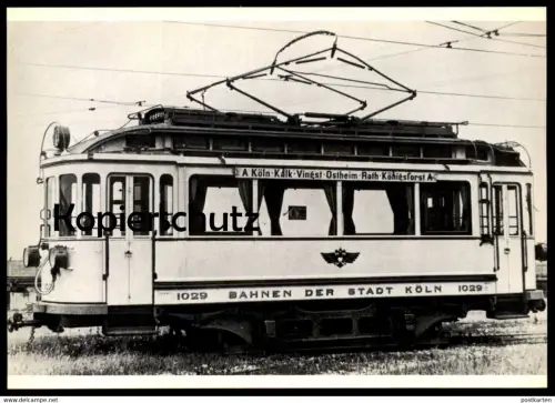 ÄLTERE POSTKARTE BILDSERIE VORORTBAHN KÖLN ERSTE ZWEIACHSIGE SERIE TRIEBWAGEN BAUJAHR 1903-1908 KALK VINGST OSTHEIM RATH