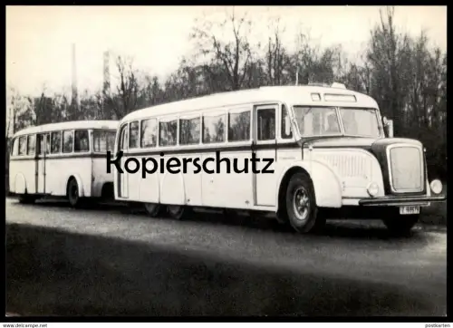 ÄLTERE POSTKARTE KÖLN BILDSERIE OMNIBUS DREIACHSER MIT HÄNGER BAUJAHR 1936/1937 Bus Anhänger Cöln Ansichtskarte postcard