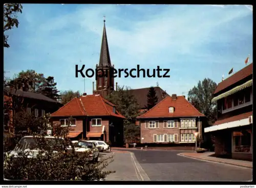 ÄLTERE POSTKARTE HARSEFELD MARKTSTRASSE MIT ST. MARIEN- UND BARTHOLOMÄIKIRCHE Ford Pepsi Cola cpa AK Ansichtskarte