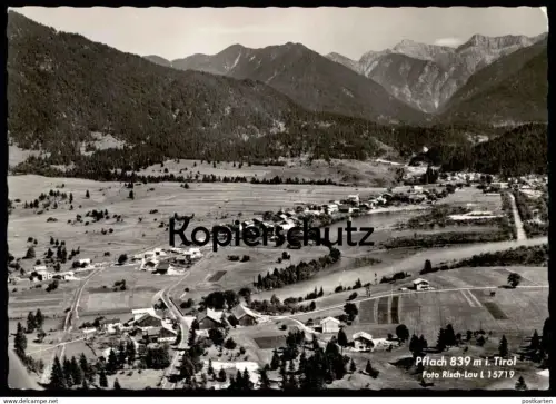 ÄLTERE POSTKARTE PFLACH 839 M IN TIROL PANORAMA TOTALANSICHT Reutte postcard cpa AK Ansichtskarte