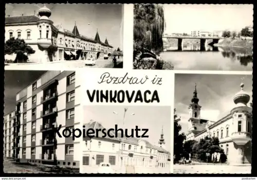ÄLTERE POSTKARTE POZDRAV IZ VINKOVACA croatia Kroatien cpa AK Ansichtskarte postcard