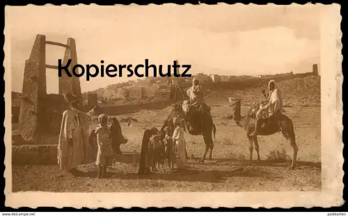 ALTE POSTKARTE PAYSAGE DU M' ZAB Algérie Algerien children camels Kinder paysages cpa AK Ansichtskarte postcard