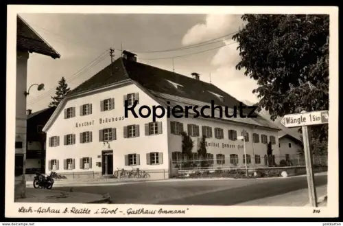 ALTE POSTKARTE LECH-ASCHAU BEI REUTTE IN TIROL GASTHAUS AMMANN LECHASCHAU Motorrad moto motorbike Wängle Ansichtskarte