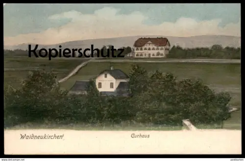 ALTE POSTKARTE WALDNEUKIRCHEN CURHAUS KURHAUS OBERÖSTERREICH ÖSTERREICH Ansichtskarte postcard AK cpa
