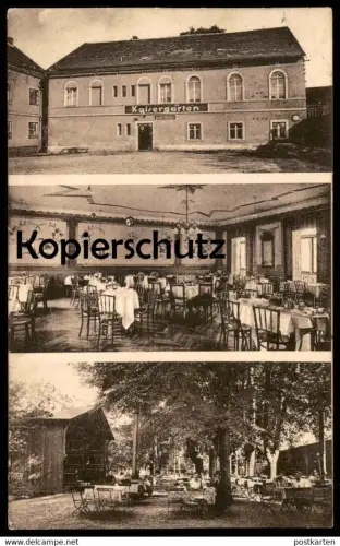 ALTE POSTKARTE RESTAURANT KAISERGARTEN BESITZER JOSEF MÜLLER WOHLAU Schlesien Wolow Ansichtskarte postcard AK cpa